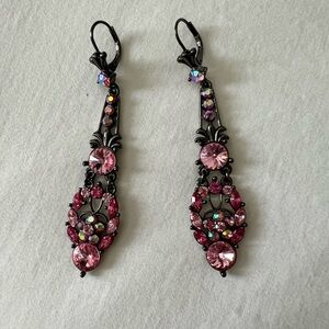 Express pink chandelier earrings- excellent condition